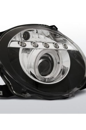 Fari Led Angel Eyes Fiat 500 2007-