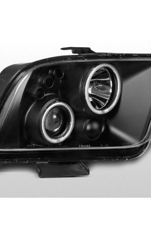 Fari Angel Eyes Ford Mustang 04-09 Neri