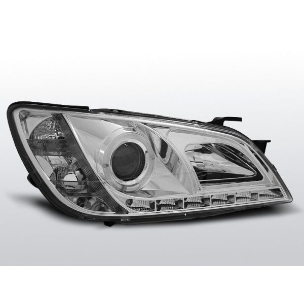 Coppia di fari a Led stile luce diurna Lexus IS 01-05 Chrome