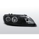 Coppia di fari a Led stile luce diurna + Angel Eyes Mazda 6 02-07 Neri