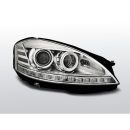 Coppia di fari Xenon e AFS Led Mercedes Classe S W221 05-09 Chrome