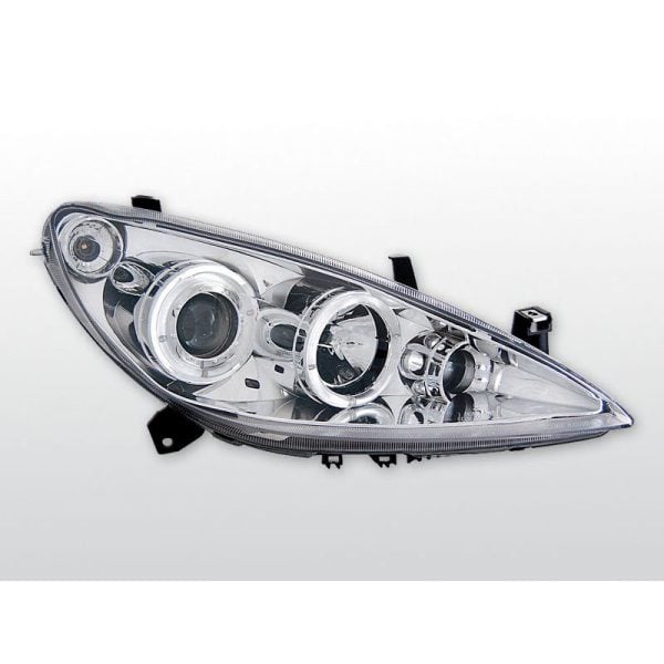 Fari Angel Eyes Peugeot 206 02- Chrome