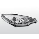 Fari Led stile luce diurna Peugeot 206 98-02 Chrome