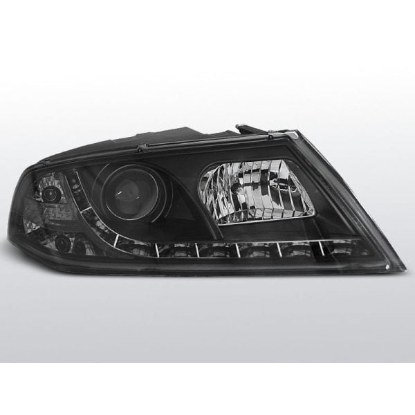 Fari Led stile luce diurna Skoda Octavia II 04-08 Neri