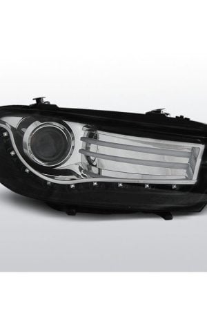 Coppia di fari a Led stile luce diurna Volkswagen Scirocco III 08-14 Neri