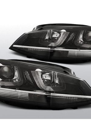 Coppia di fari DRL vera luce diurna Volkswagen Golf VII 12 Chrome Line