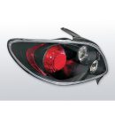 Coppia fari posteriori Peugeot 206 98- Neri
