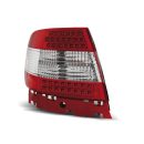 Coppia fari Led posteriori Audi A4 B5 94-00 berlina Rossi e Bianchi