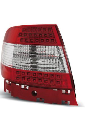 Coppia fari Led posteriori Audi A4 B5 94-00 berlina Rossi e Bianchi