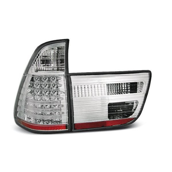 Coppia fari Led posteriori BMW X5 E53 99-03 Chrome