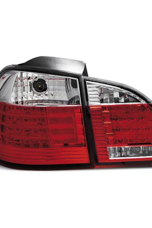 Coppia fari Led posteriori BMW Serie 5 E61 touring 04-07 Rossi e Bianchi