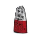 Coppia fari Led posteriori Ford Focus station 98-04 Rossi e Bianchi