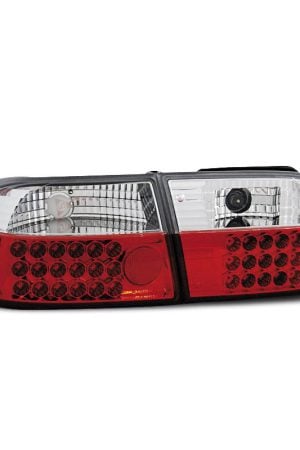 Coppia fari Led posteriori Honda Civic V HB 91-95 Rossi e Bianchi