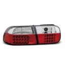 Coppia fari Led posteriori Honda Civic V 91-95 Rossi e Bianchi