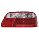 Coppia fari Led posteriori Mercedes Classe E W210 95-02 Berlina Rossi e Bianchi