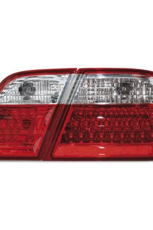 Coppia fari Led posteriori Mercedes Classe E W210 95-02 Berlina Rossi e Bianchi