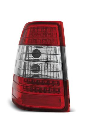 Coppia fari Led posteriori Mercedes Classe E W124 station 85-95 Rossi e Bianchi