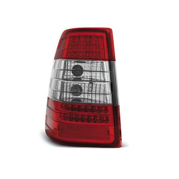 Coppia fari Led posteriori Mercedes Classe E W124 station 85-95 Rossi e Bianchi