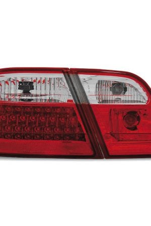 Coppia fari Led posteriori Mercedes Classe E W210 95-02 Berlina Rossi e Bianchi