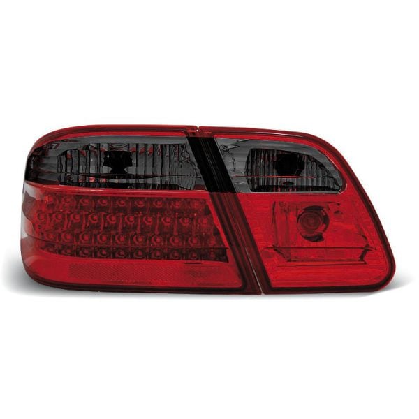 Coppia fari Led posteriori Mercedes Classe E W210 95-02 Berlina Rossi e Fume