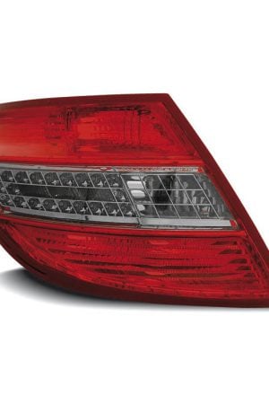 Coppia fari Led posteriori Mercedes Classe C W204 berlina 07-10 Rossi e Fume