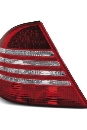 Coppia fari Led posteriori Mercedes Classe S W220 98-05 Rossi e Bianchi