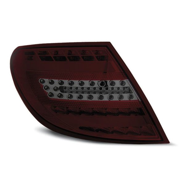 Coppia fari Led posteriori Mercedes Classe C W204 berlina 07-10 Rossi Fume