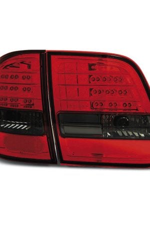 Coppia fari Led posteriori Mercedes Classe E W210 station 95-02 Rossi e Fume