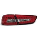 Coppia fari Led posteriori Mitsubishi Lancer VIII 08-11 Rossi e Bianchi