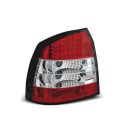 Coppia fari Led posteriori Opel Astra G HB 97-04 Rossi e Bianchi