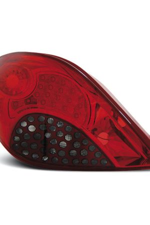 Coppia fari Led posteriori Peugeot 207 06-09 Rossi e Fume