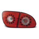 Coppia fari Led posteriori Seat Leon 99-04 Rossi e Bianchi