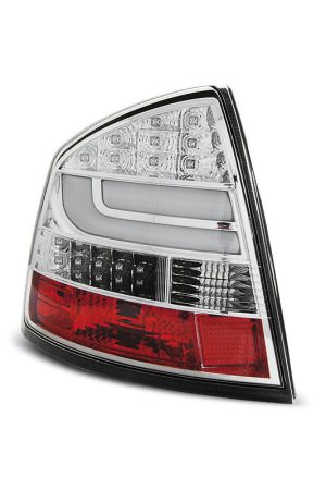 Coppia fari Led Bar posteriori Skoda Octavia II berlina 04- Chrome