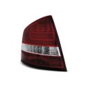 Coppia fari Led Bar posteriori Skoda Octavia II berlina 04- Rossi e Bianchi