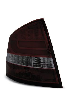 Coppia fari Led Bar posteriori Skoda Octavia II berlina 04- Rossi Fume