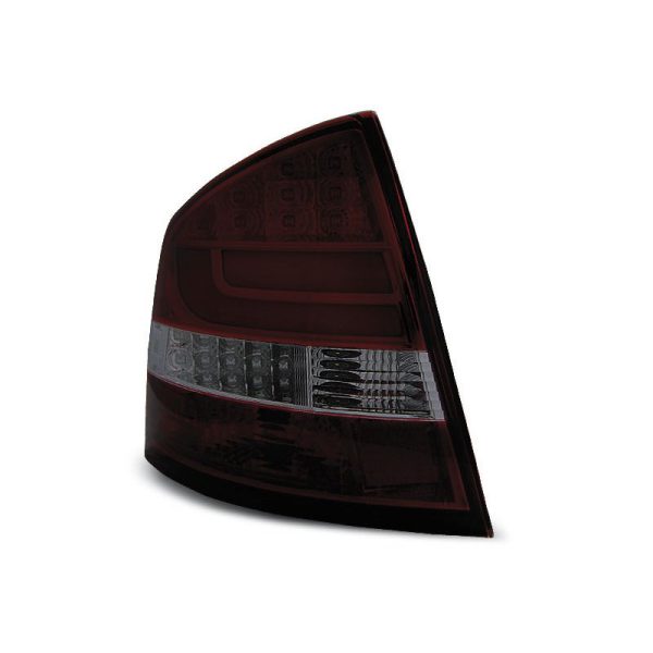 Coppia fari Led Bar posteriori Skoda Octavia II berlina 04- Rossi Fume