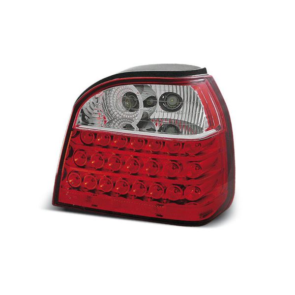 Coppia fari Led posteriori Volkswagen Golf III 91-97 Rossi e Bianchi