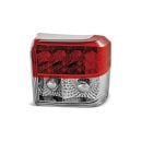 Coppia fari Led posteriori Volkswagen T4 90-03 Rossi e Bianchi