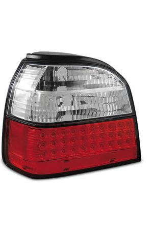 Coppia fari Led posteriori Volkswagen Golf III 91-97 Rossi e Bianchi