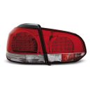 Coppia fari Led posteriori Volkswagen Golf VI 08-12 Rossi e Bianchi