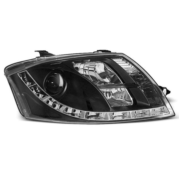 Coppia di fari a Led stile luce diurna Audi TT 8N 98-06 Neri