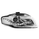 Coppia di fari a Led stile luce diurna Audi A4 B7 04-08