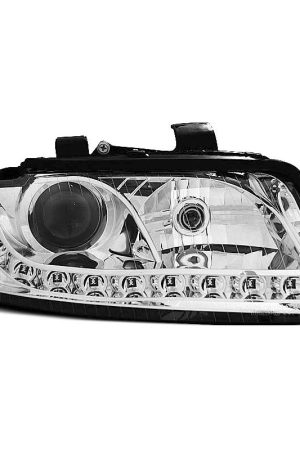 Coppia di fari a Led stile luce diurna Audi A4 B6 00-04