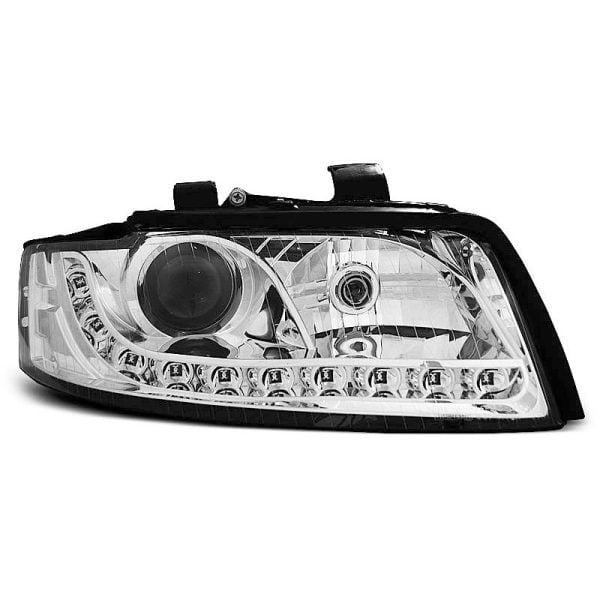 Coppia di fari a Led stile luce diurna Audi A4 B6 00-04