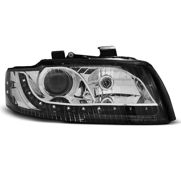 Coppia di fari a Led stile luce diurna Audi A4 B6 00-04