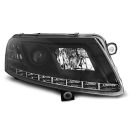 Fari Led vera luce diurna Audi A6 C6 04-08 Neri