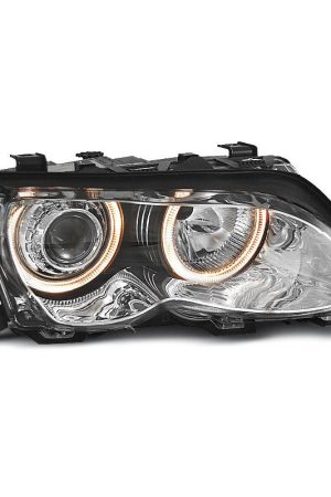 Fari Angel Eyes BMW Serie 3 E46 01-05 berlina & station