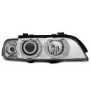 Fari Angel Eyes Xenon BMW Serie 5 E39 95-03 Chrome