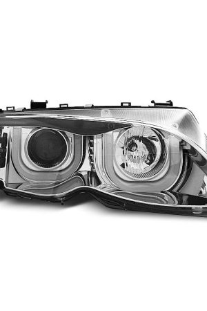 Fari 3D Angel Eyes BMW Serie 3 E46 01-05 berlina & station