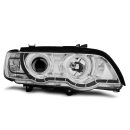 Coppia di fari Xenon CCFL Led stile luce diurna BMW X5 E53 99-03